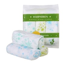 Hasparren Swaddle Blanket for Baby, 100 Bamboo Muslin, Large 47 X 47.