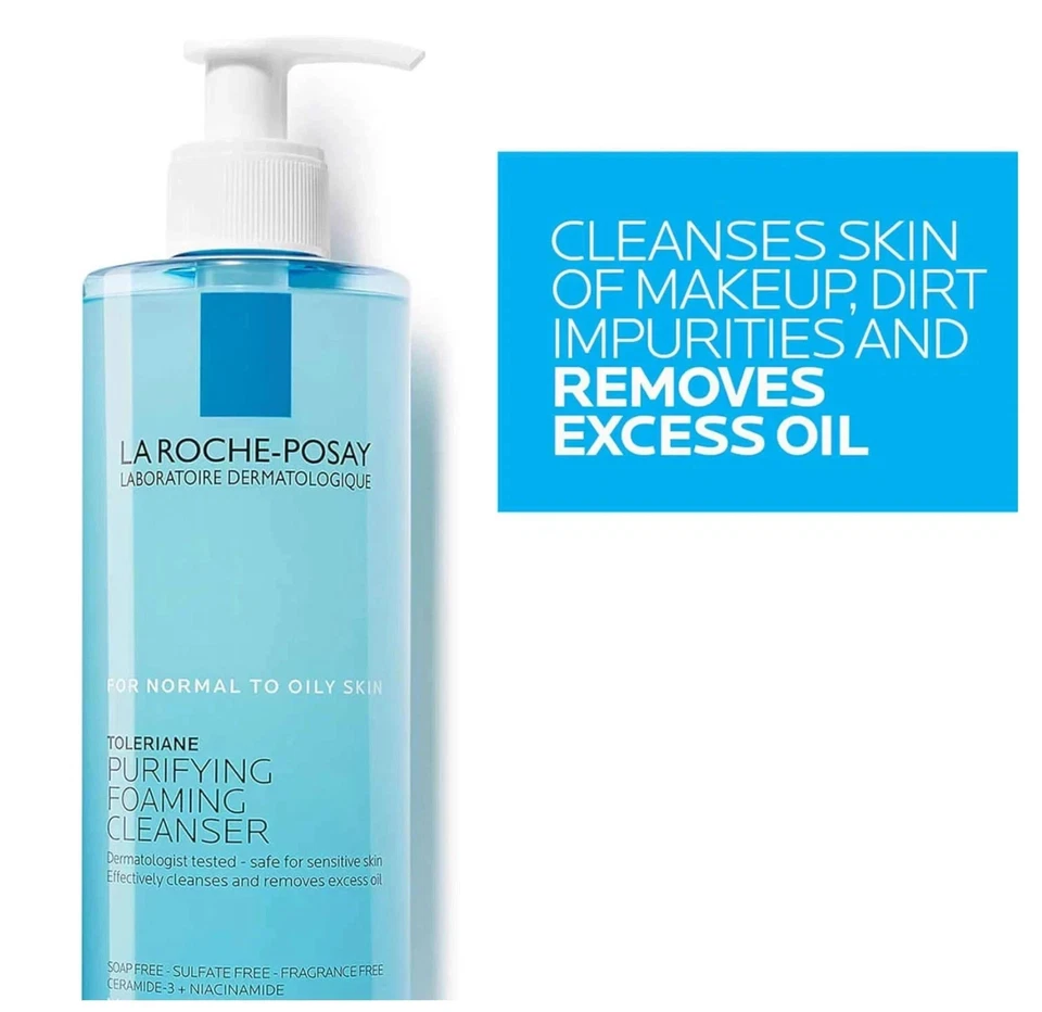 2 Pack LA ROCHE POSAY PURIFYING FOAMING CLEANSER 400ML 13.52OZ Brand NEW USA - Image 4 of 4