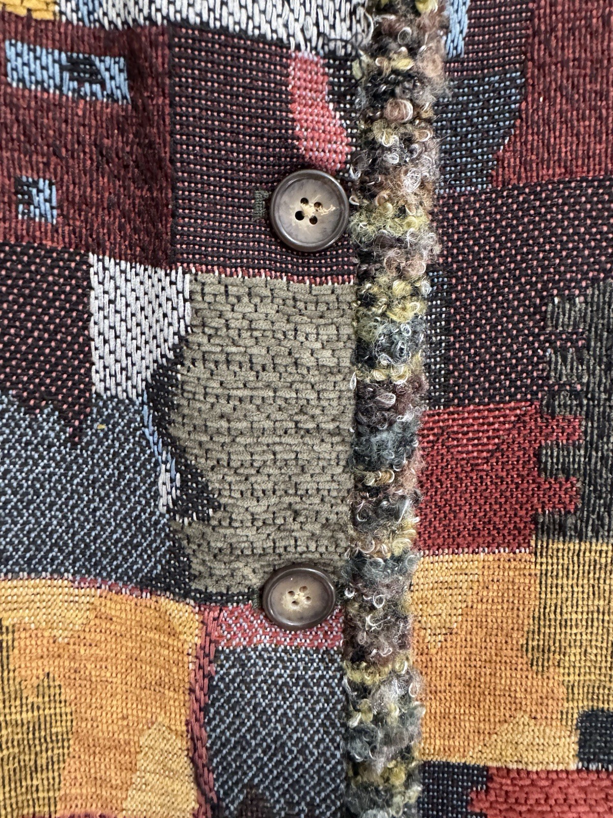 Coldwater Creek Large Patchwork Tapestry Vest Sle… - image 4