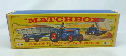 Lesney Matchbox King Size K-11 Tractor & Trailer ORIGINAL Empty E Type Box