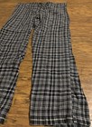CHAPS Black Gray White Plaid Cotton Lounge Sleepwear Pants Drawstring Size S — photo 4