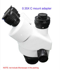 CTV M38 38mm C-Mount Camera Adapter Stereo Trinocular Microscope 0.35X 0.5X 1X