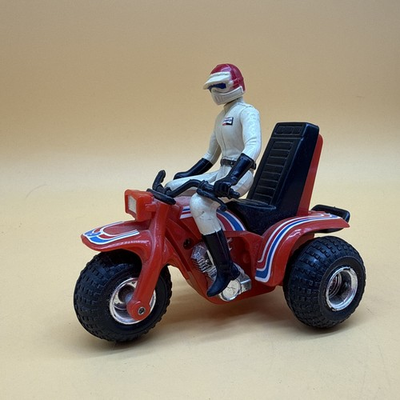 #ad RARE Vintage Honda 200 ATC Friction Motorcycle with Rider Everbright Toys $79.99