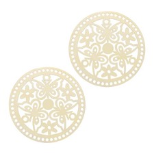 2Pcs Wooden Crochet Bag Base, 7.9" Wooden Basket Bottom, Wood Color  LT01405 