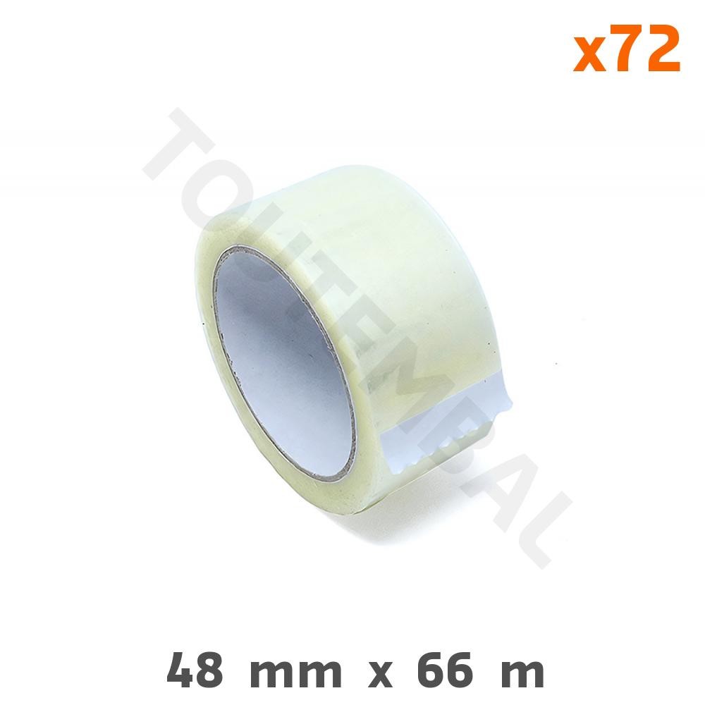 Ruban adhésif PP Hot Melt 48 mm adhésion immédiate haute résistance par 72