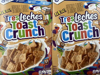General Mills Tres Leches Toast Crunch Breakfast Cereal 12OZ. 1BX. Free SHIPPING