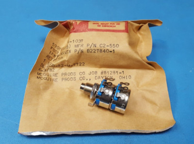 Potentiometer , B227840-1 , C2-550, CTS, 100 OHM 1st Section-1 M OHM 2st Section