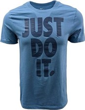Sz Med Nike Men's "Just Do It" T-Shirt Blue DX1987-469 NWT