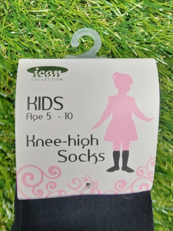 Icon коллекции Kids девочек загрузки носки возраст 5-10 черный и бежевый крючком кружевной отделки - Изображение 3 из 4