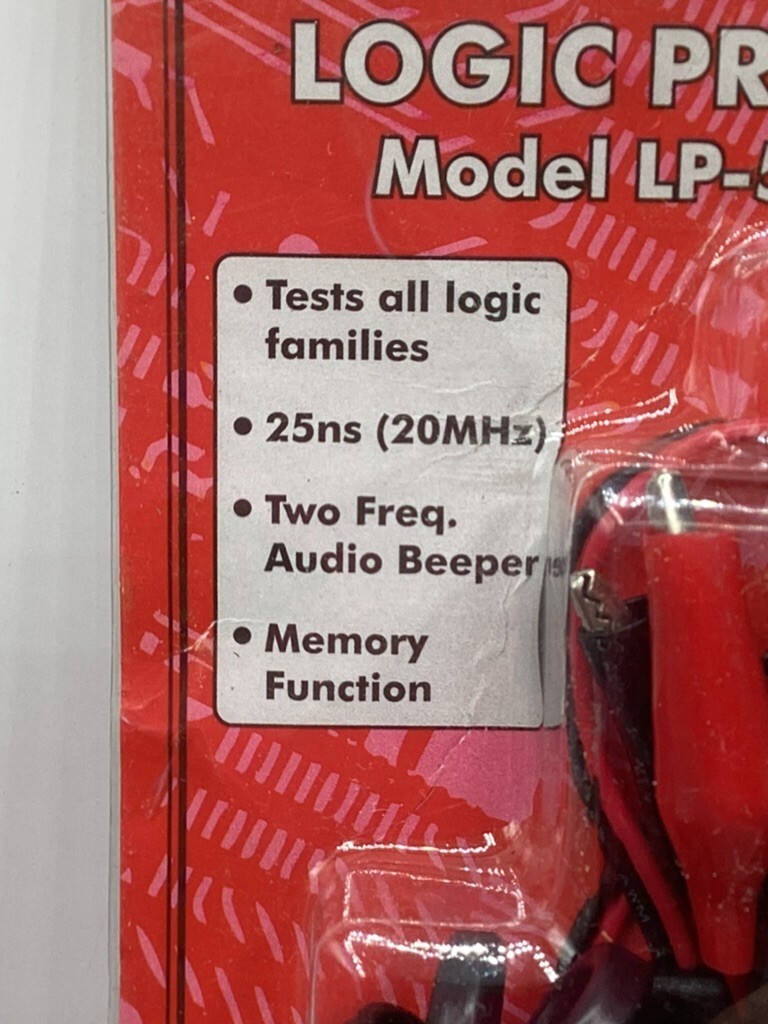 Elenco Logic Probe Model LP560 Tests All Logic Families (TTL, LSI