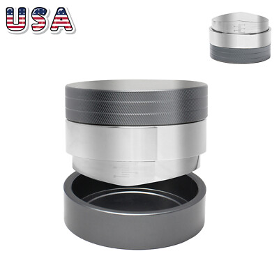 58.5mm Coffee Distributor Espresso Tamper Calibrated Leveler Adjustable Depth