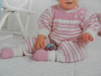 knitted baby grow