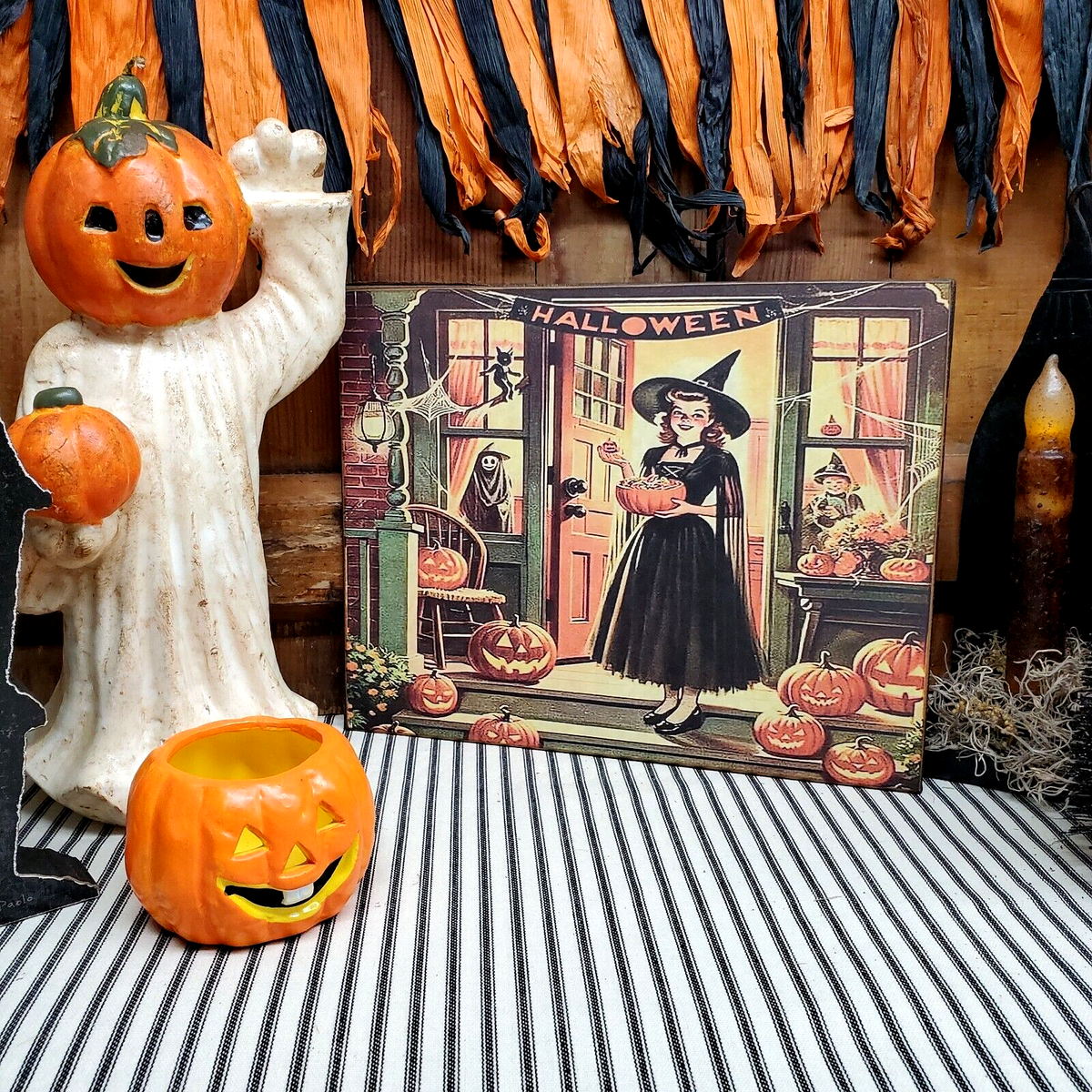 Vintage WEE CRAFTS HAPPY HALLOWEEN SIGNE KIT Accents
