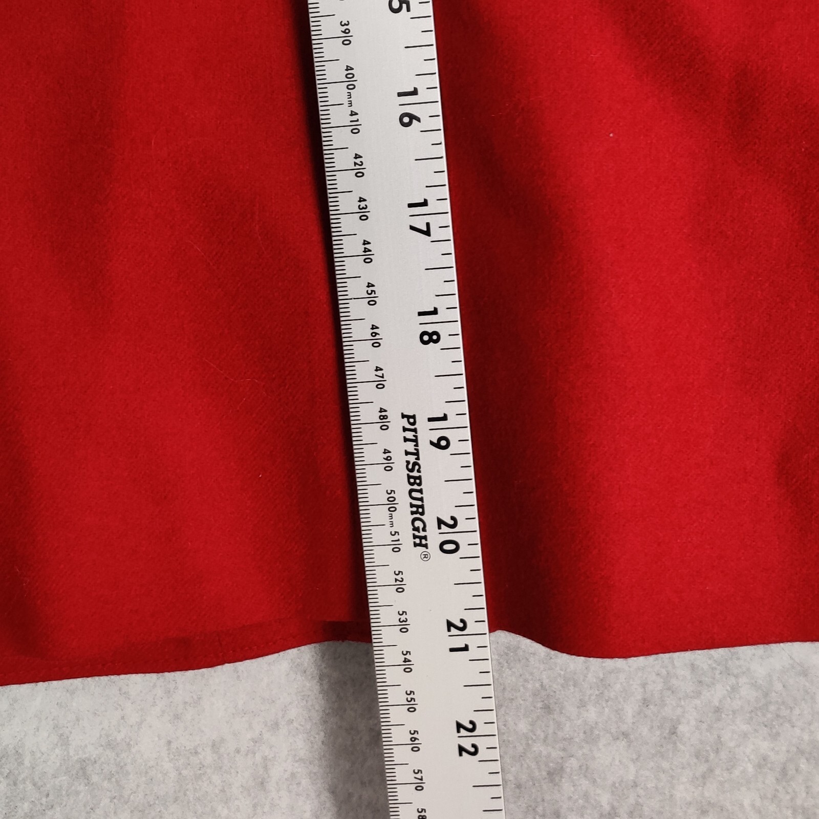 Pendleton Women Blazer 8 Solid Red Button Up Wool - image 9