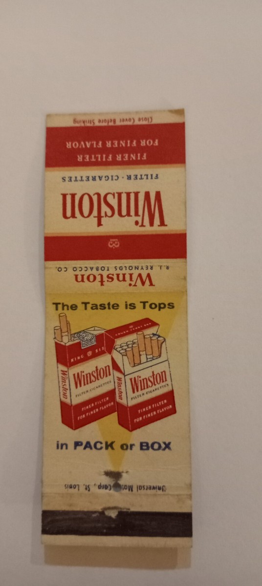 winston 1 cigarettes Home Vintage 1974 Winston Cigarettes Original