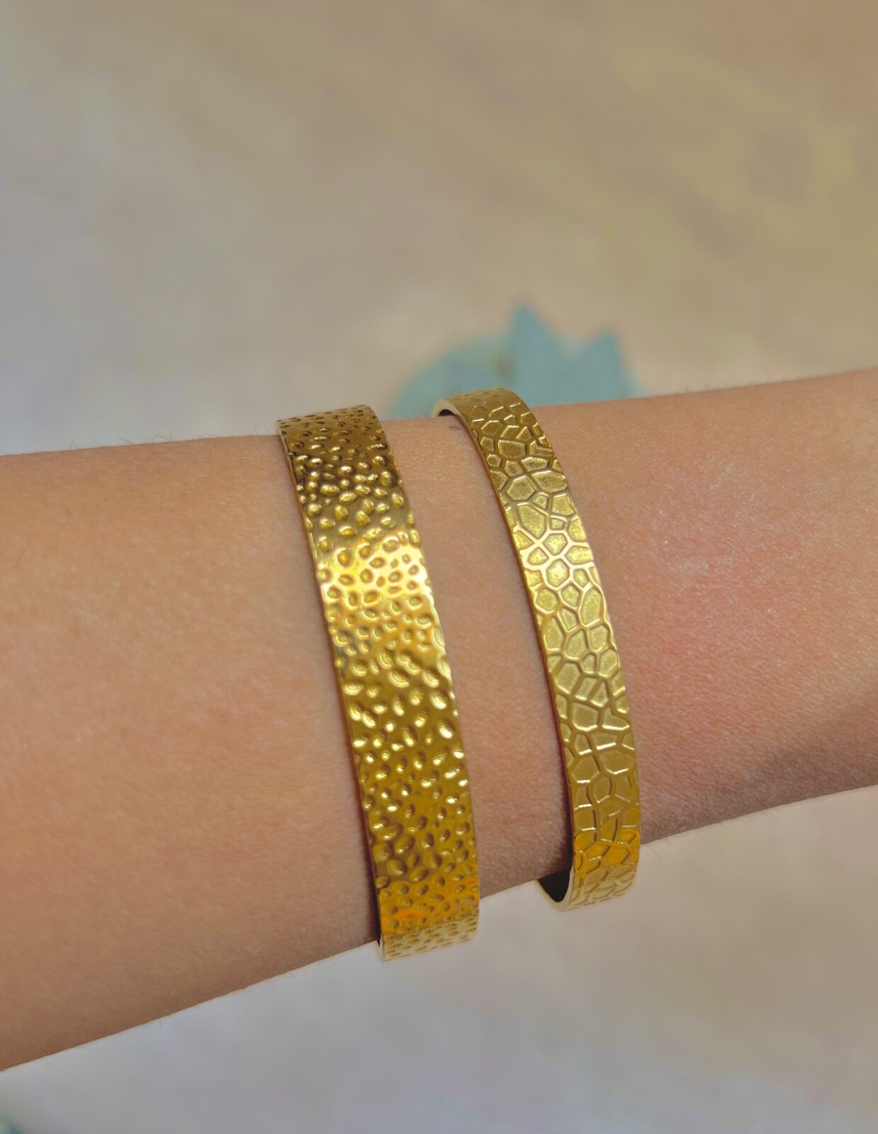 Gold plated stainless steel bracelet -trendy jewelry