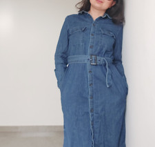 j. crew denim dress size small NWT