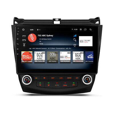 8Core 4+64GB Android 14 Autoradio GPS Navi DSP WiFi für Honda Accord 2003-2007