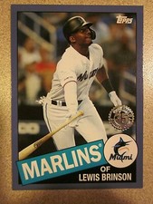 2020 TOPPS UPDATE BLUE 85TB-50 LEWIS BRINSON 1985 35TH ANNIVERSARY MIAMI MARLINS