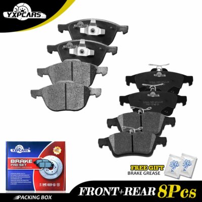 Front & Rear Ceramic Brake Pads For 2013 - 2016 2017 2018 Ford C-MAX Hybrid