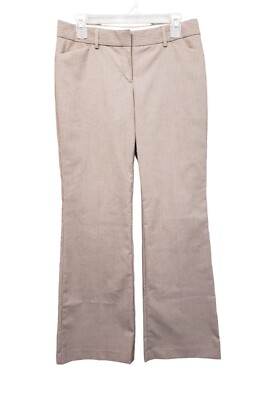 Express Design Studio Pants Womens 6 Editor Bootcut Stretch Brown Striped 32x32