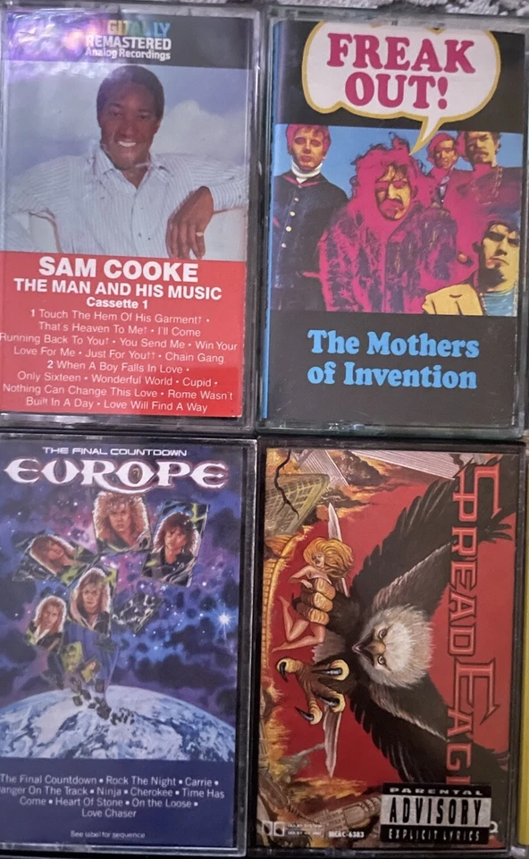 12 Cassettes Assorted Sam Cooke Black Sabbath Alice In Chains Funkadelic  - Image 3 of 4