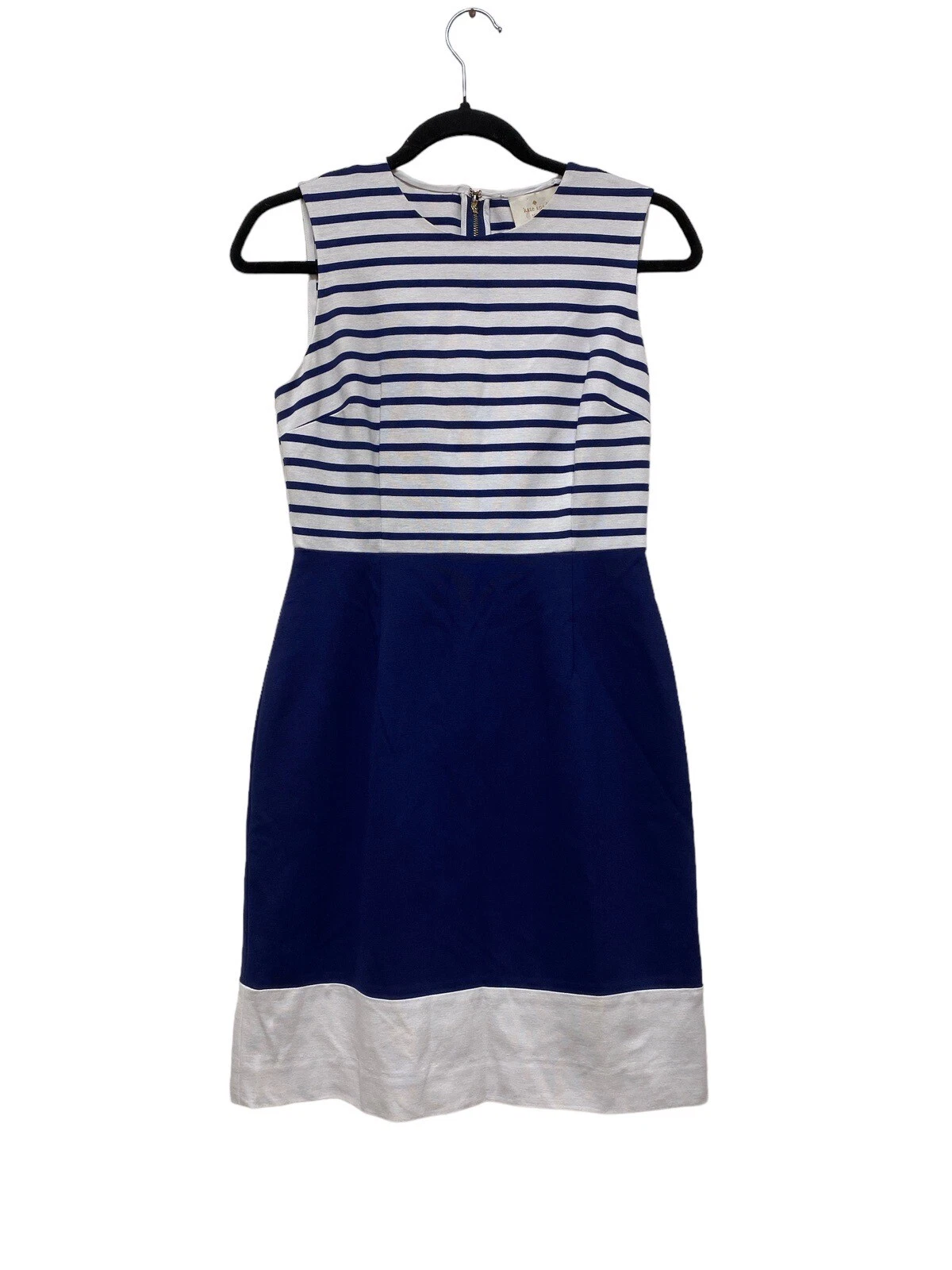 Abito donna in maglia blu navy a righe Kate Spade taglia 4