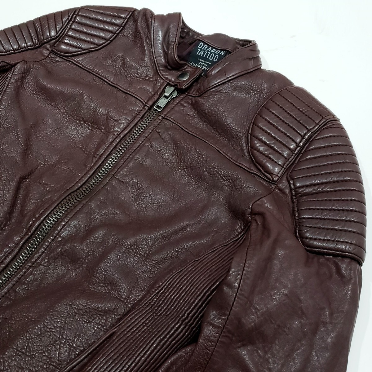 DRAGON TATTOO GIRL MOVIE Trish Summerville H&M Leather Biker