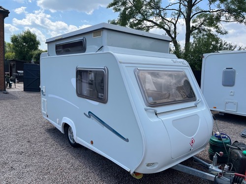 2008 trigano silver 310 vgc 2 berth pop top caravan awning+extras small & light - Picture 6 of 17