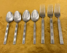 (3) Forks &  (4) Spoons  CONTINENTAL Stainless Silverware Flatware CSS39