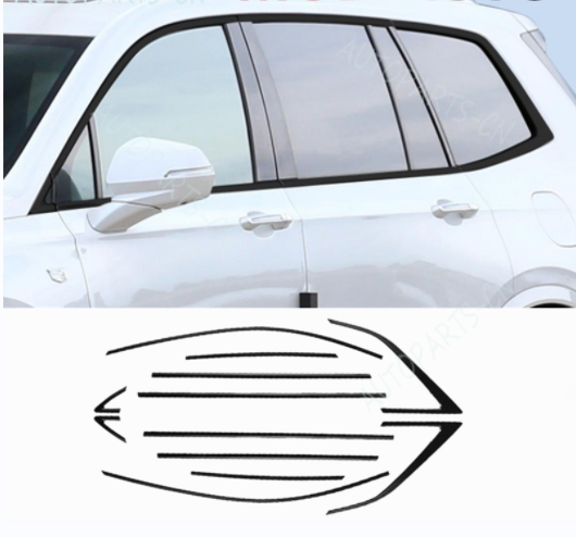 For 2020-2023 Cadillac XT6 black steel window frame Strip Trim Accessories NEW