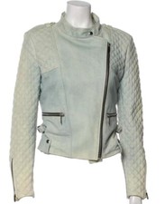 Barbara Bui Distressed Bue Lambskin Leather B...