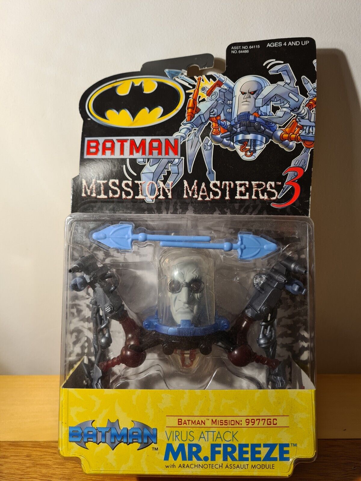 Mr. Freeze Virus Attack Batman Mission Masters 3 Action Figure VTG Hasbro 2000