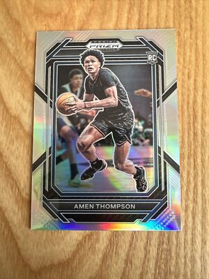 2023-24 Prizm Draft Picks Amen Thompson SILVER Rookie RC #4 