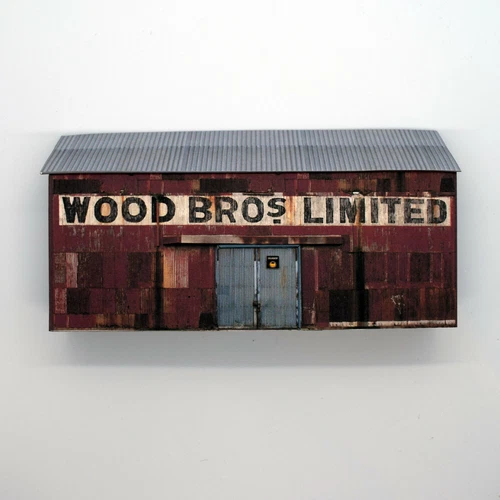 Card Low Relief OO Gauge Industrial Building 1/76 Scale 4mm model railway I7  - Picture 3 of 4