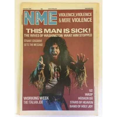 NEW MUSICAL EXPRESS NME MAGAZINE 4 OCTOBER 1986 npbox0044 STUART COSGROVE LS