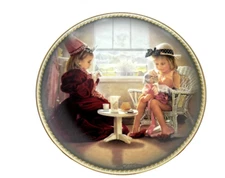 Tea Party by Greg Olsen Limited Edition Plate #607A Remember When Collection