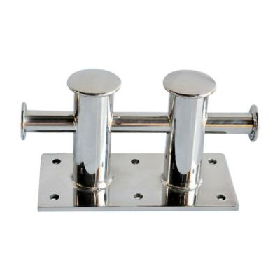 ISURE MARINE Double Cross Bollard Mooring Bitt Cleat 316Stainless Steel for Boat
