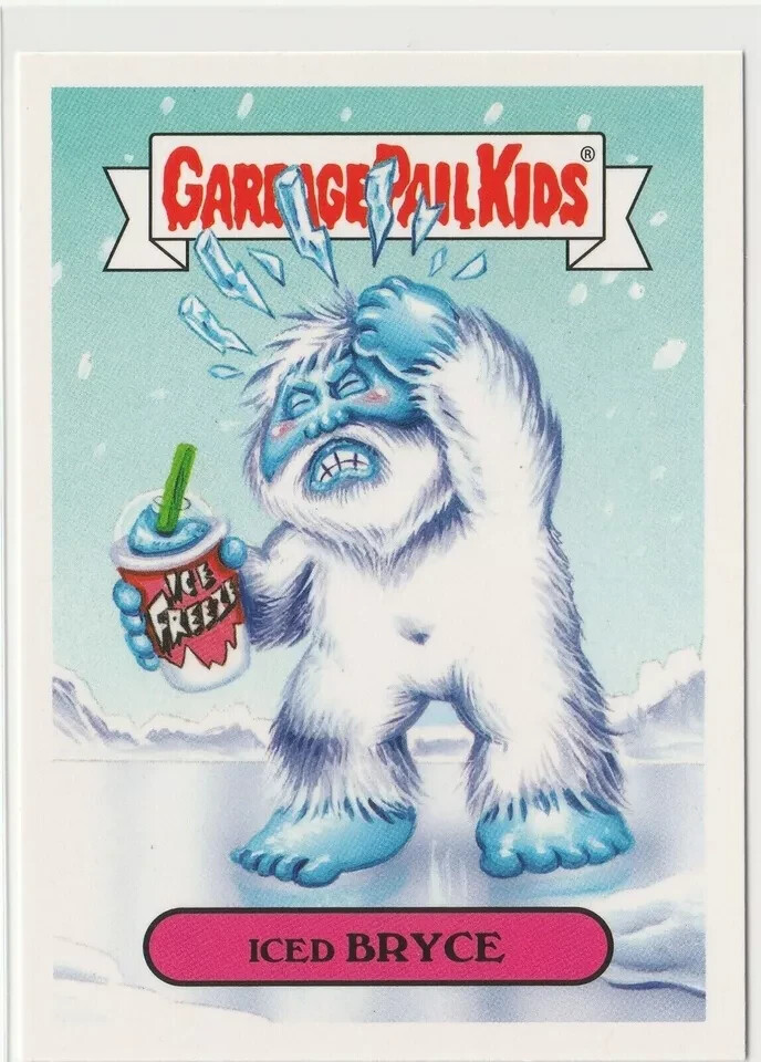 Iced Bryce #7b Garbage Pail Kids GPK 2018 Oh the Horror-ible Trading Card