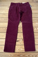 universal threads NWT 29.99 women  s High Rise corduroy pants size 8 burgundy R2