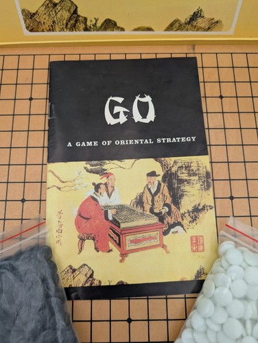 Gioco di strategia orientale GO Deluxe 1982 vintage tavola legno massello completa - Foto 3 di 11