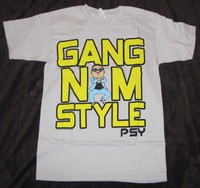 Small Mens Graphic T-shirt Psy K Pop Korean Gangnam Style Dance Rap Music Tee