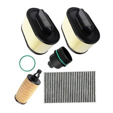 311401 Air Oil Filter Set For 14-20 Maserati Ghibli Levante Quattroporte W/ Cap