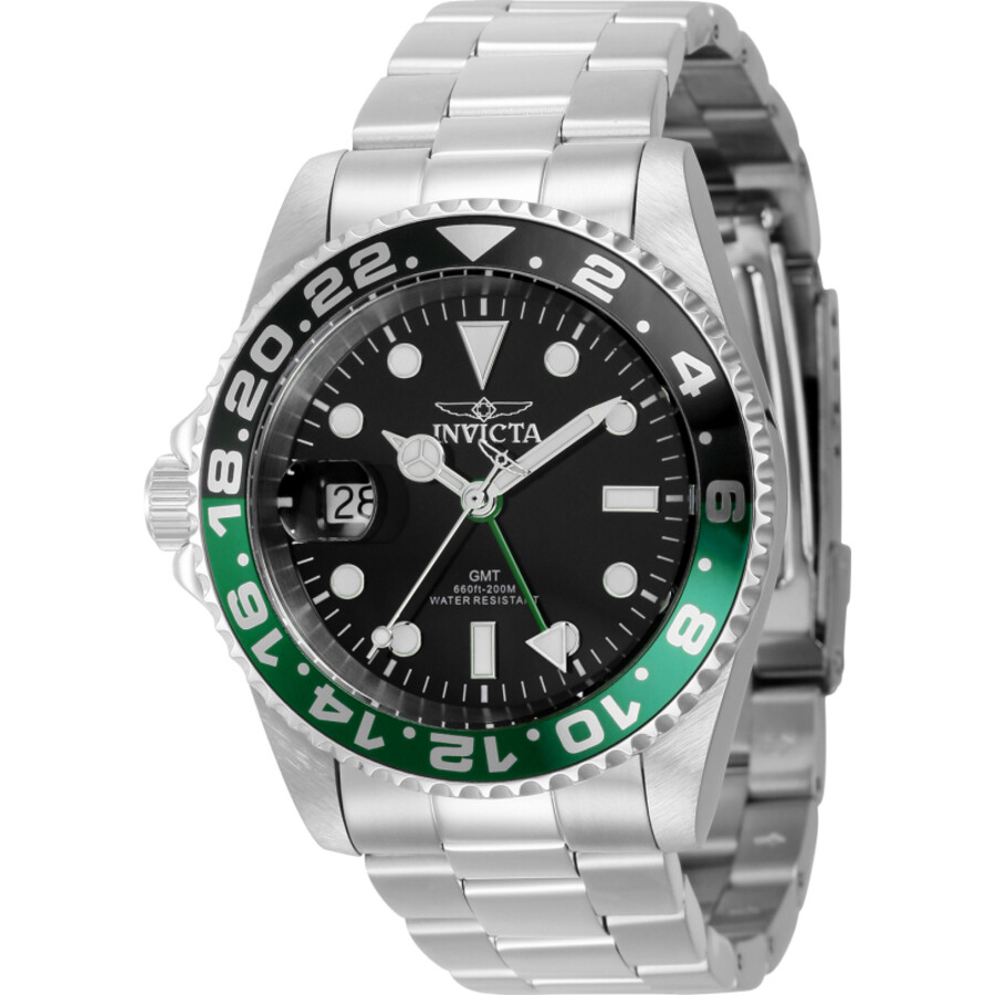 Мужские часы Invicta Pro Diver с черным циферблатом и безелем Sprite Безель Sprite 43960