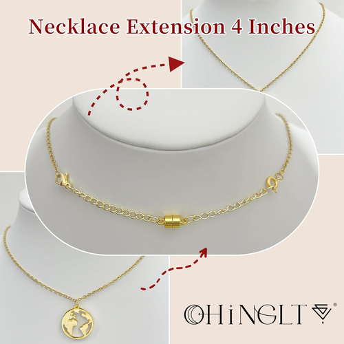 Verstellbare Halskette Verlängerung Magnet Schmuck Verschlüsse und Verschlüsse, Gold und Silber - Bild 3 von 12