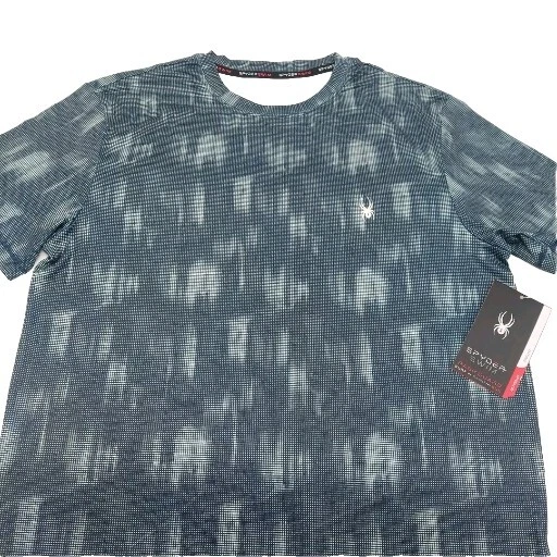 Men's Size S - Spyder Printed Short Sleeve Rash Guard Quick Dry T-Shirt