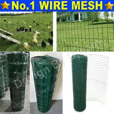 PVC Coated Wire Mesh Fencing Green Steel 90cm Height Garden Fence Farm Pet-Cheap