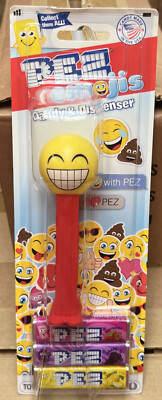 PEZ Emojis CHEESING Red Dispenser HUNGARY 7.5 GIFT QUALITY Carded w92