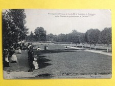 cpa PONTMAIN (Mayenne) Le CALVAIRE L'Evêque de LAVAL et les PELERINS en Prière