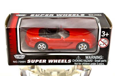 Super Wheels 2003 Dodge Viper,Red,Die-Cast Metal&Plastic 2006,NIB